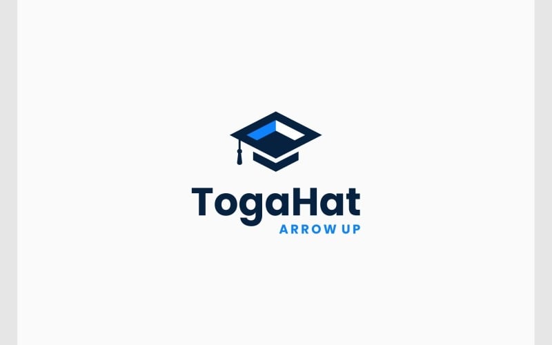 graduation hat education arrow up success logo original