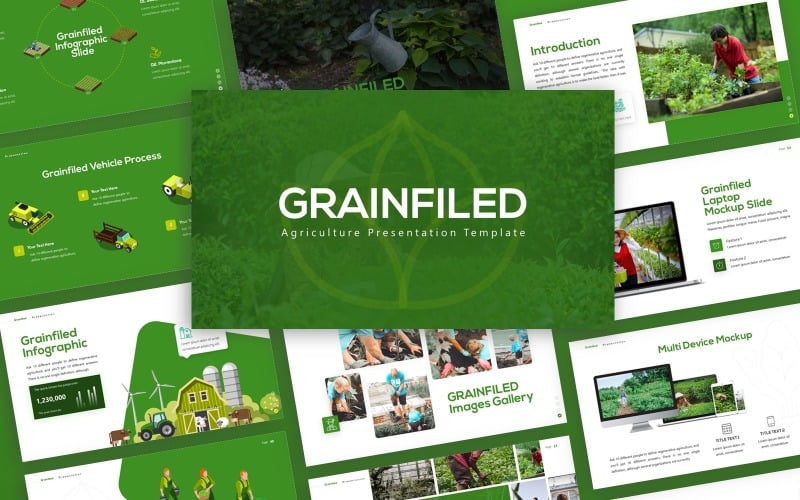 grainfield agriculture multipurpose powerpoint template original