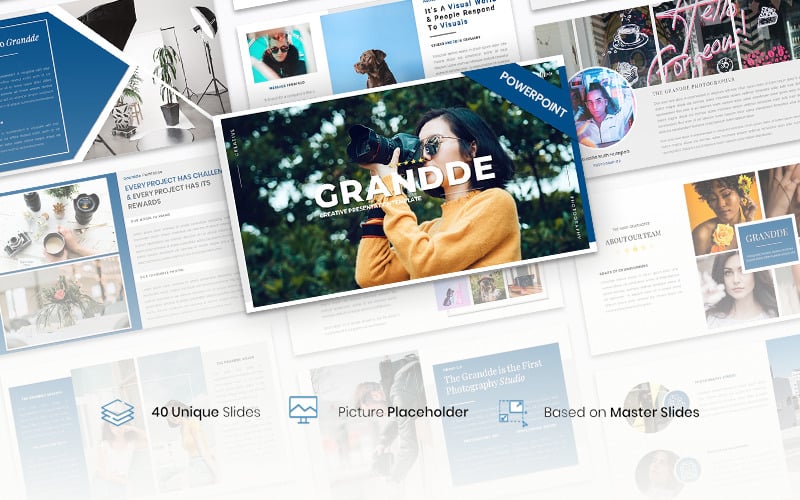 grandde creative business powerpoint template original