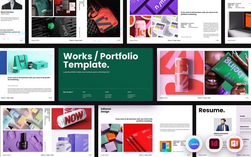 graphic designworks portfolio template original