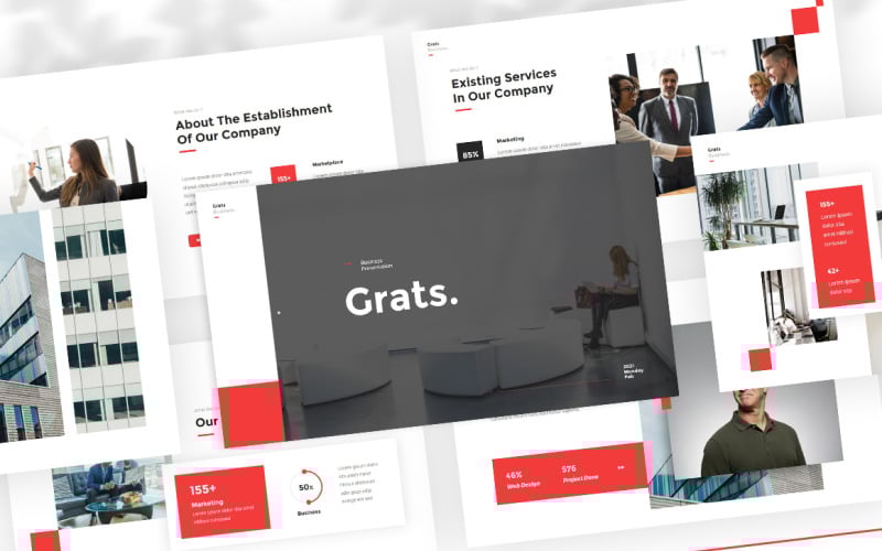 grats business powerpoint template original
