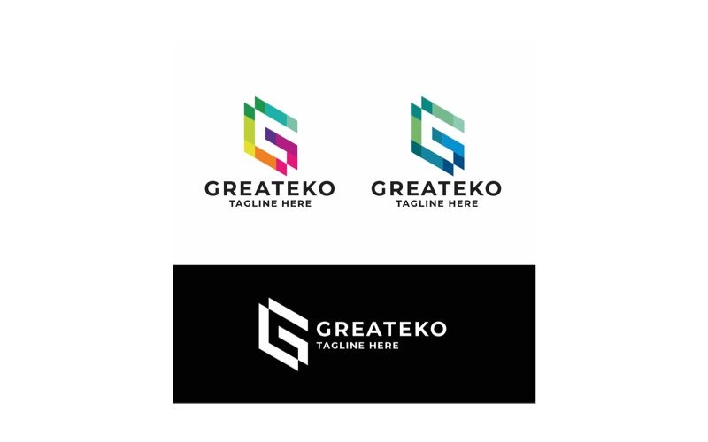 great geometric letter g logo original