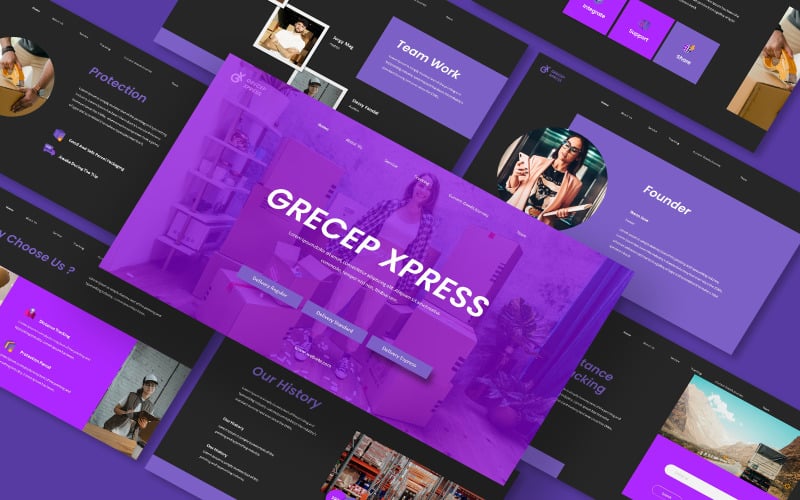 grecep express powerpoint template original