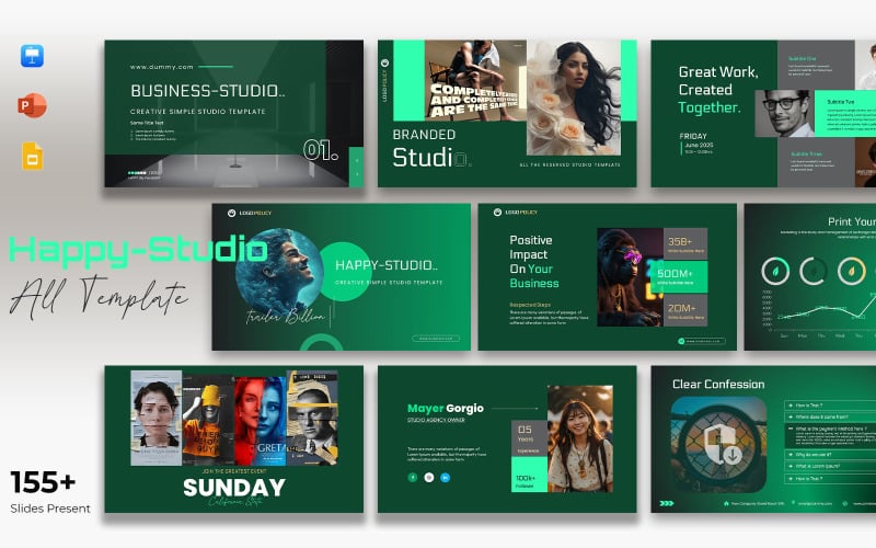 green combination plan bundle presentation original