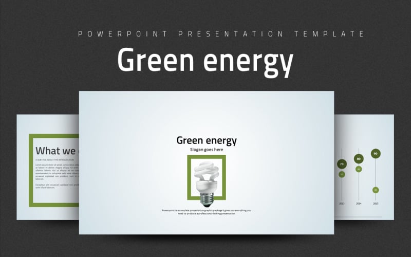 green energy powerpoint template original