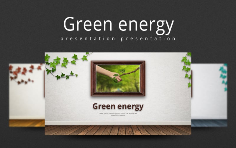 green energy powerpoint template original