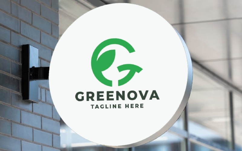 green innova letter g pro logo template original