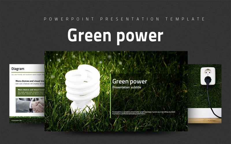 green power powerpoint template original