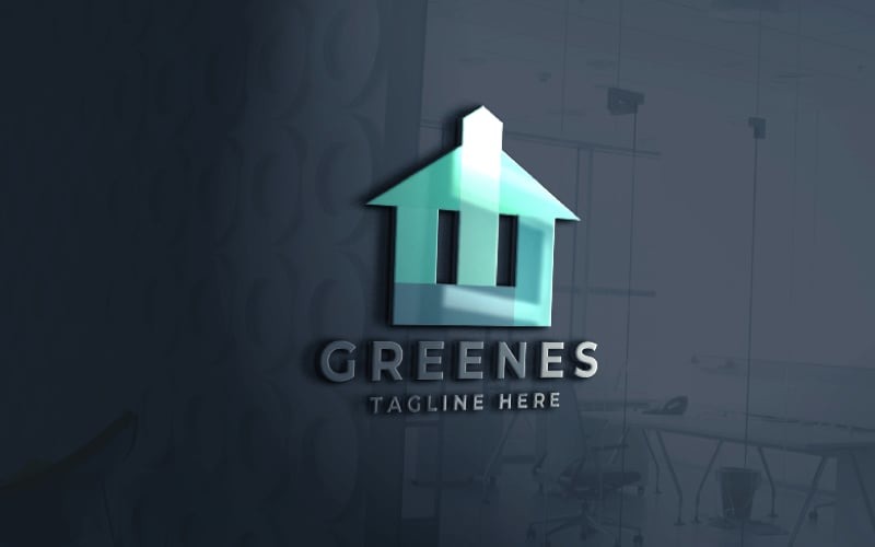 green real estate logo pro template original