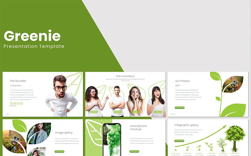 greenie powerpoint template original