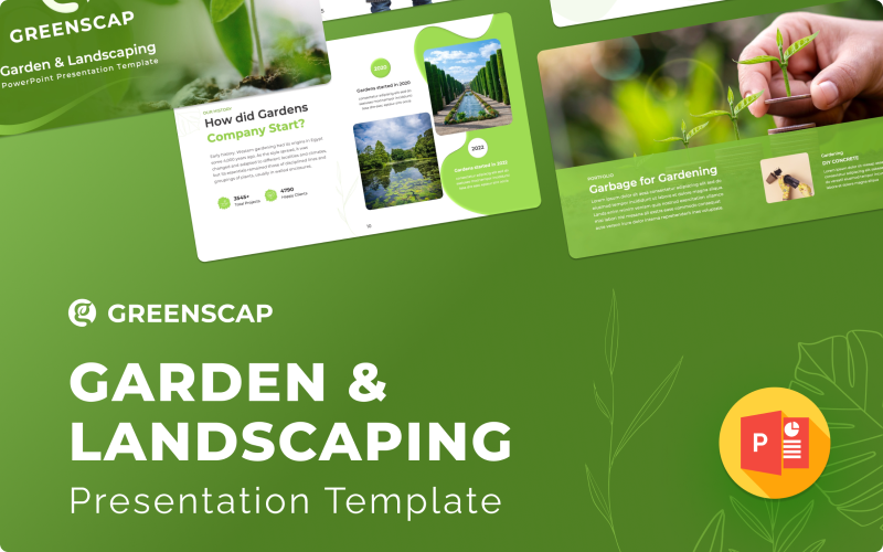 greenscap garden amp landscaping powerpoint presentation template original