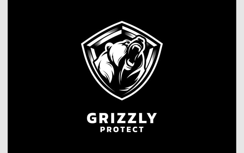 grizzly bear protection shield logo original