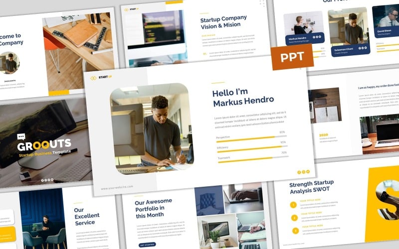 groouts start up business powerpoint template original