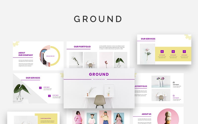 ground powerpoint template original