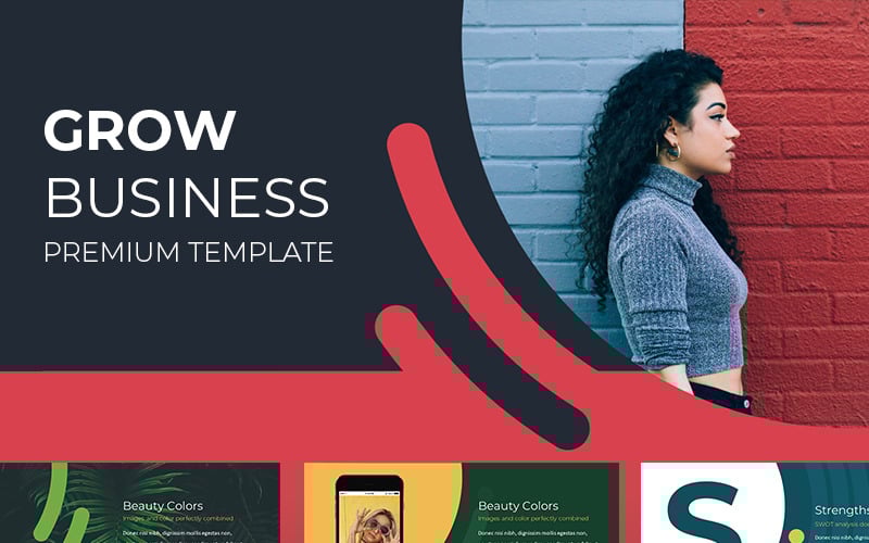 grow business powerpoint template original