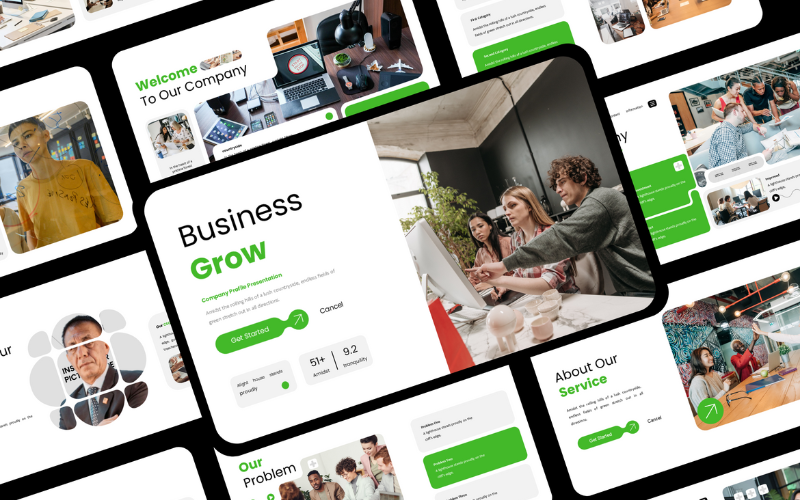 grow company profile presentation original