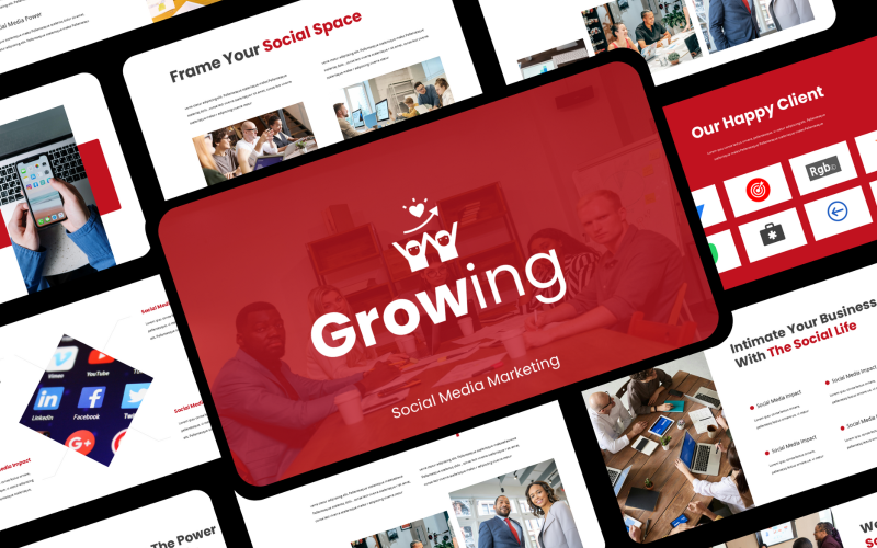 grow digital marketing powerpoint presentation original