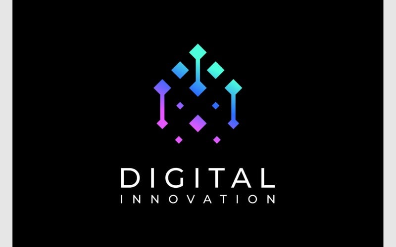 growth digital technology innovation logo original