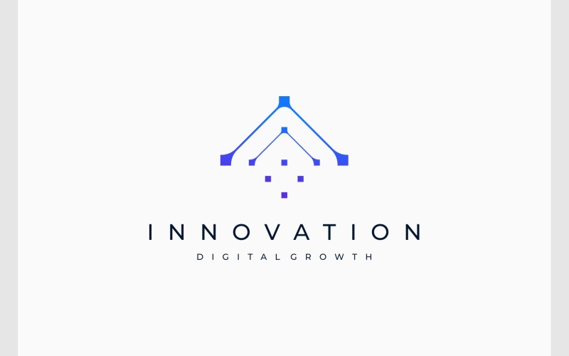 growth digital technology logo original