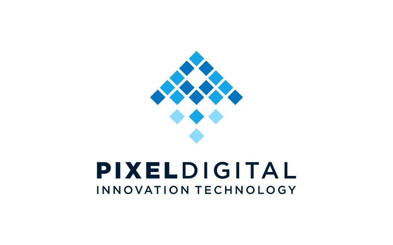 growth pixel digital technology logo original