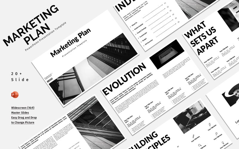 growth strategy overview powerpoint template original