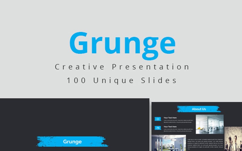 grunge powerpoint template original