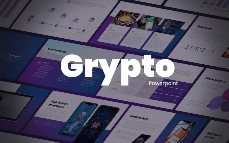 grypto tech powerpoint template original