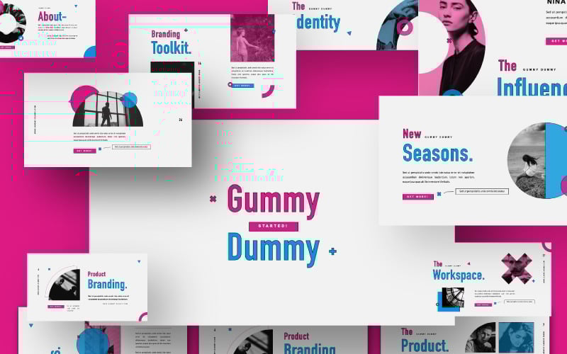 gummy dummy presentation powerpoint template original