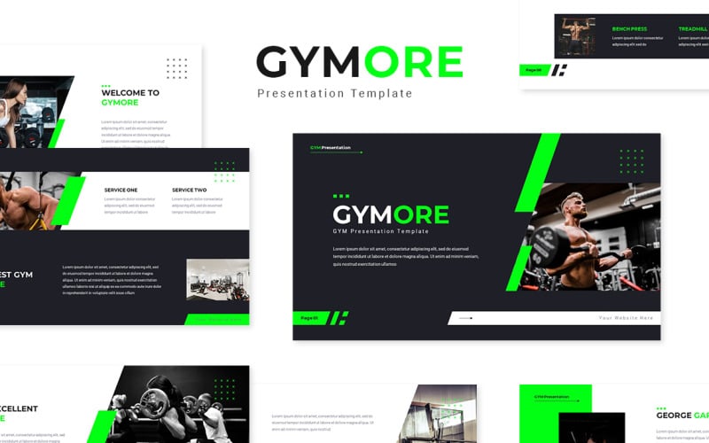 gymore gym powerpoint template original