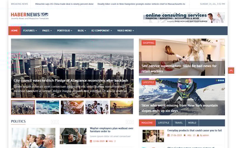 habernews news and magazine joomla joomla and joomla template original
