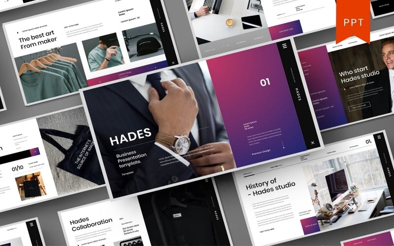 hades business powerpoint template original
