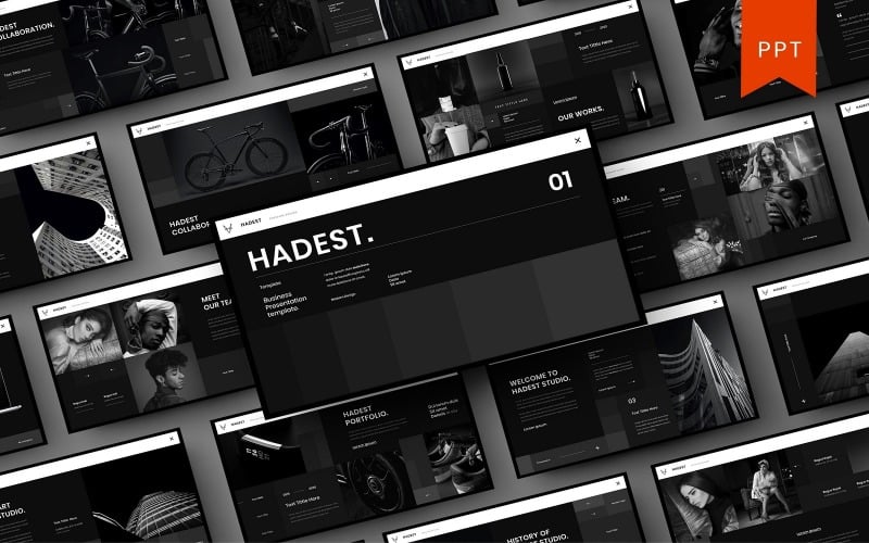 hadest powerpoint template original