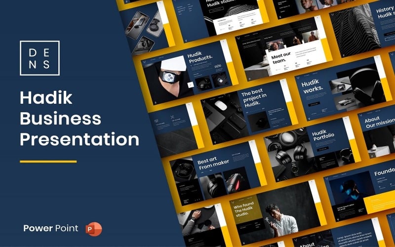 hadik business powerpoint template original