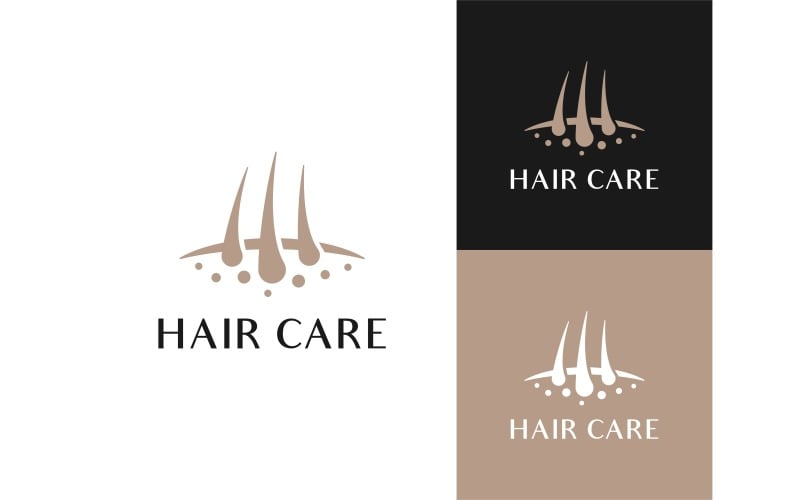 hair transplant dermatology logo illustration original