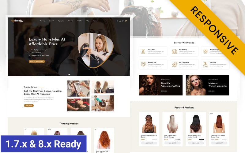 hairclue hair salon extension amp wig store prestashop reponsive theme original