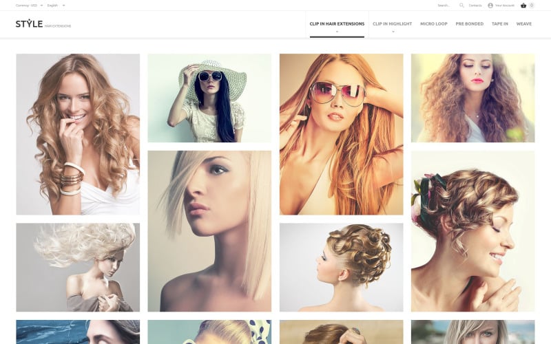 hairstyle prestashop theme original