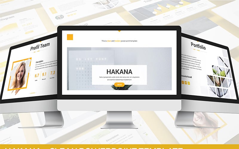 hakana clean powerpoint template original