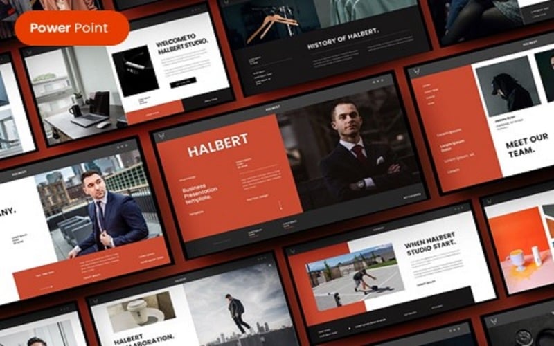 halbert business powerpoint template original