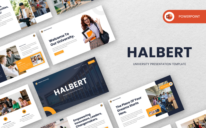 halbert university powerpoint template original