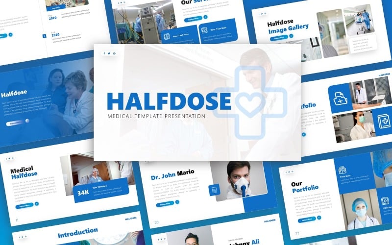 halfdose medical multipurpose powerpoint template original