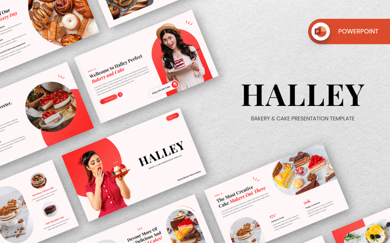 halley bakery and cake powerpoint template original