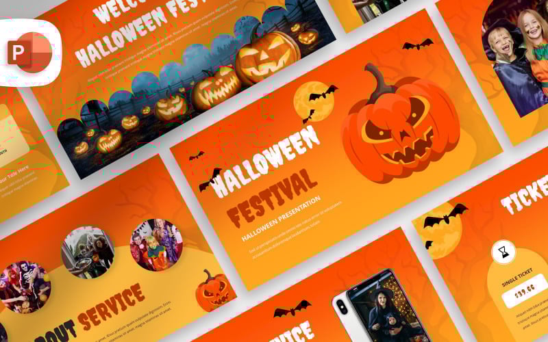 halloween festival presentation template original