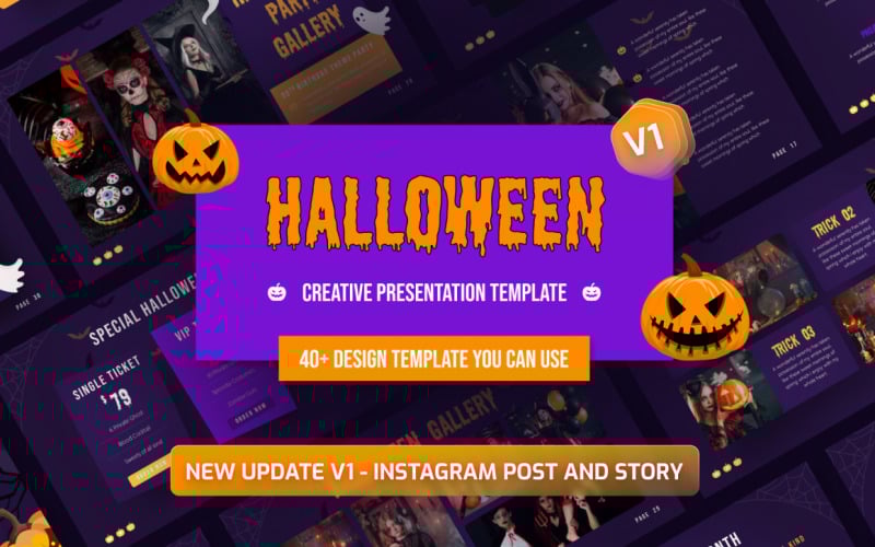 halloween party powerpoint template original