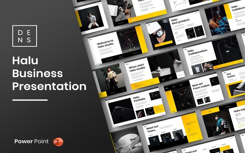 halu business powerpoint template original