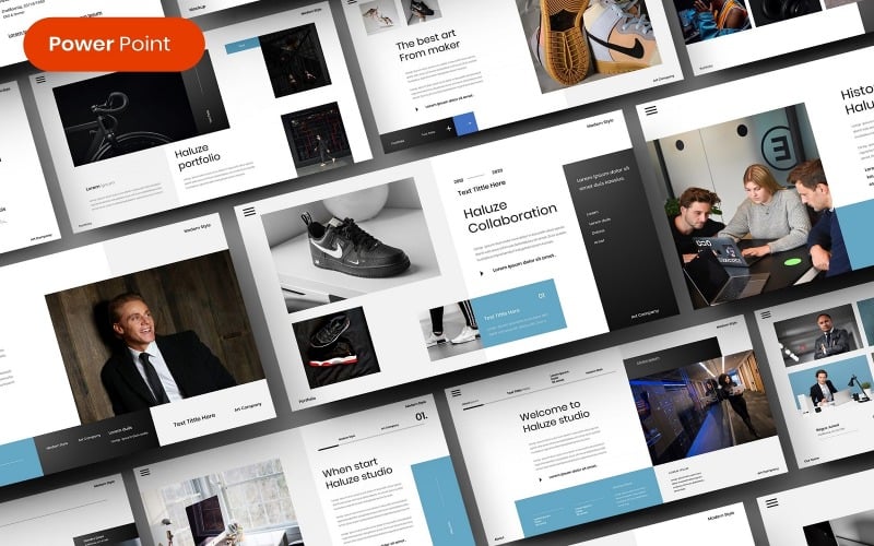 haluze busines powerpoint template original