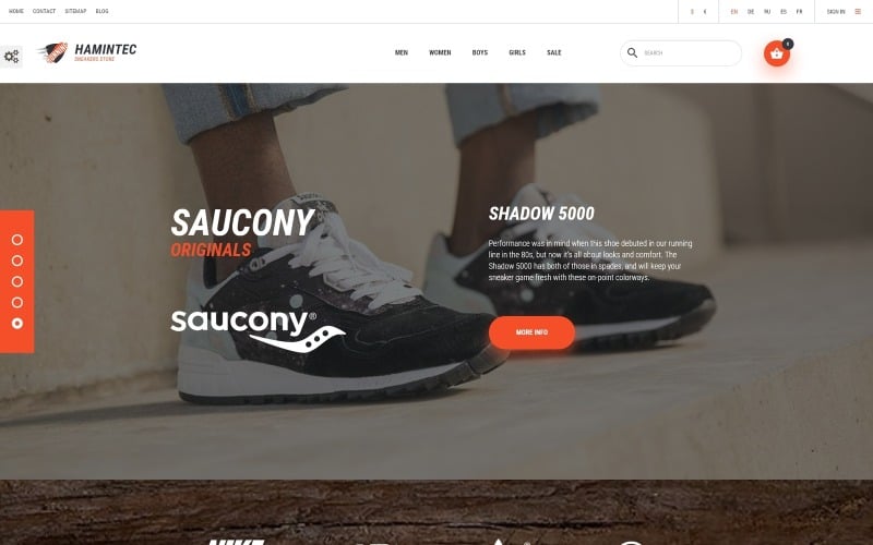 hamintec sneakers store prestashop theme original