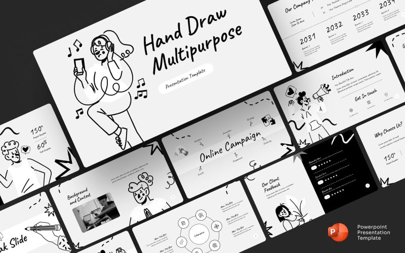 hand draw multipurpose powerpoint presentation original