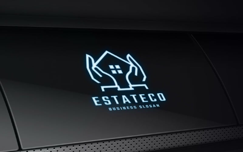 hand real estate system logo original