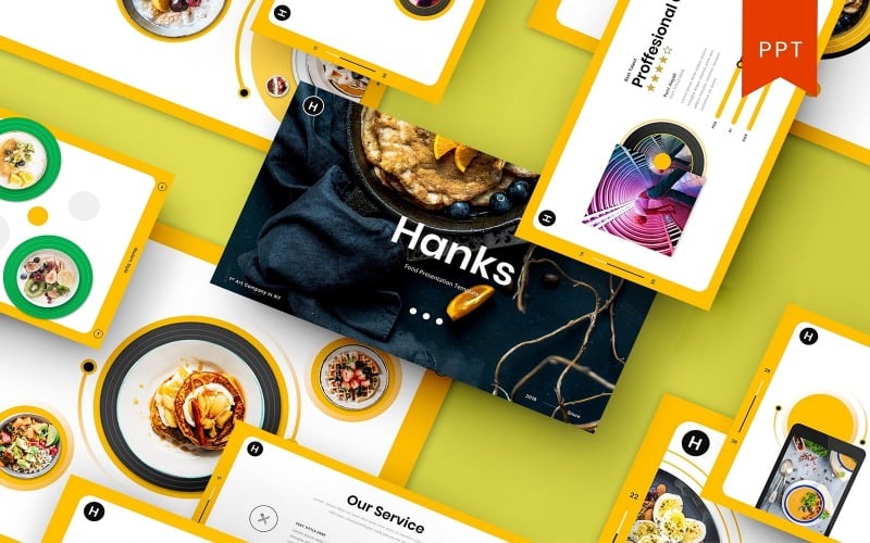 hanks food powerpoint template original