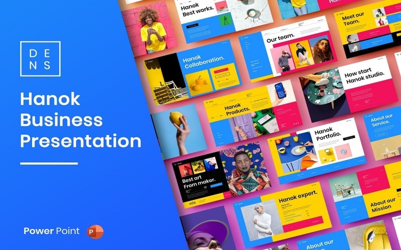 hanok business powerpoint template original